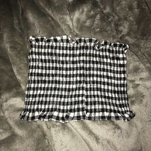 Gingham rube top
